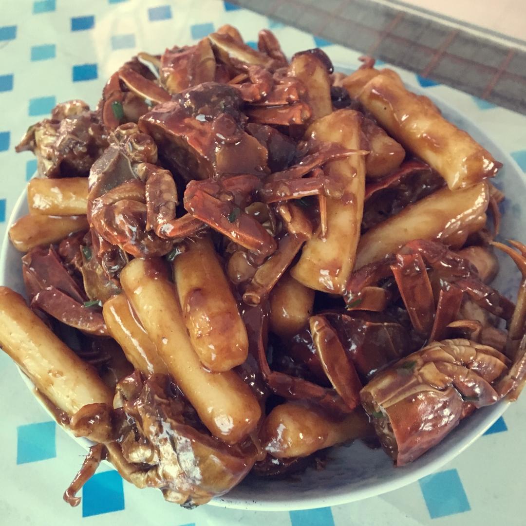毛蟹炒年糕