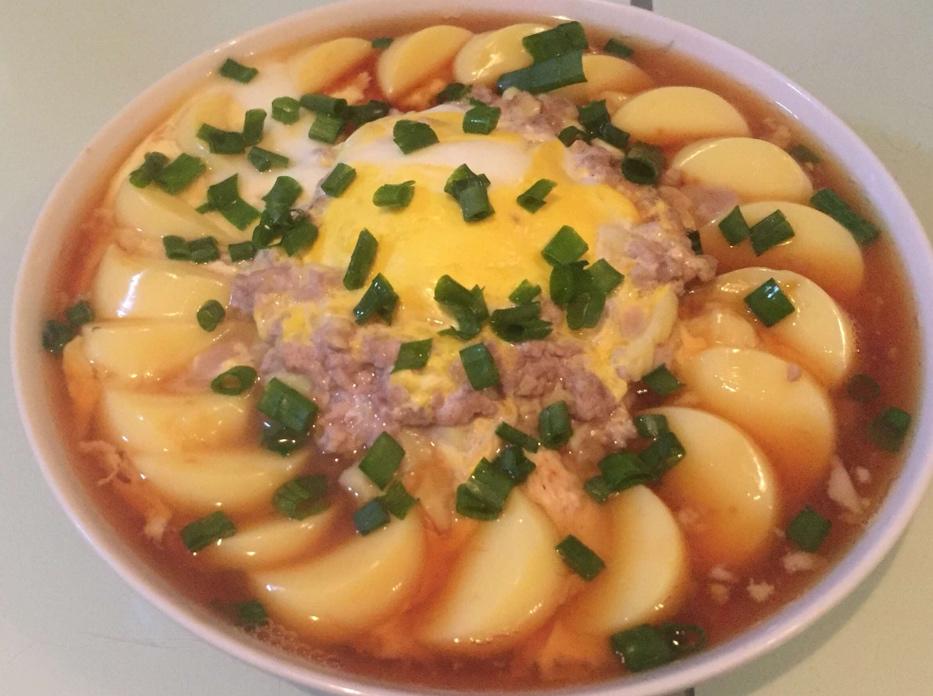 清空古雅做的肉末蒸日本豆腐