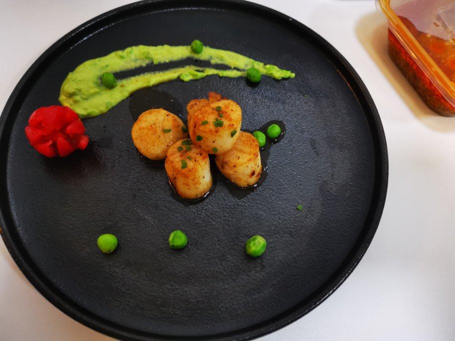 饭合 | 香煎带子配青豆泥