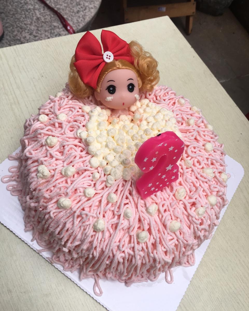 芭比泡泡浴蛋糕