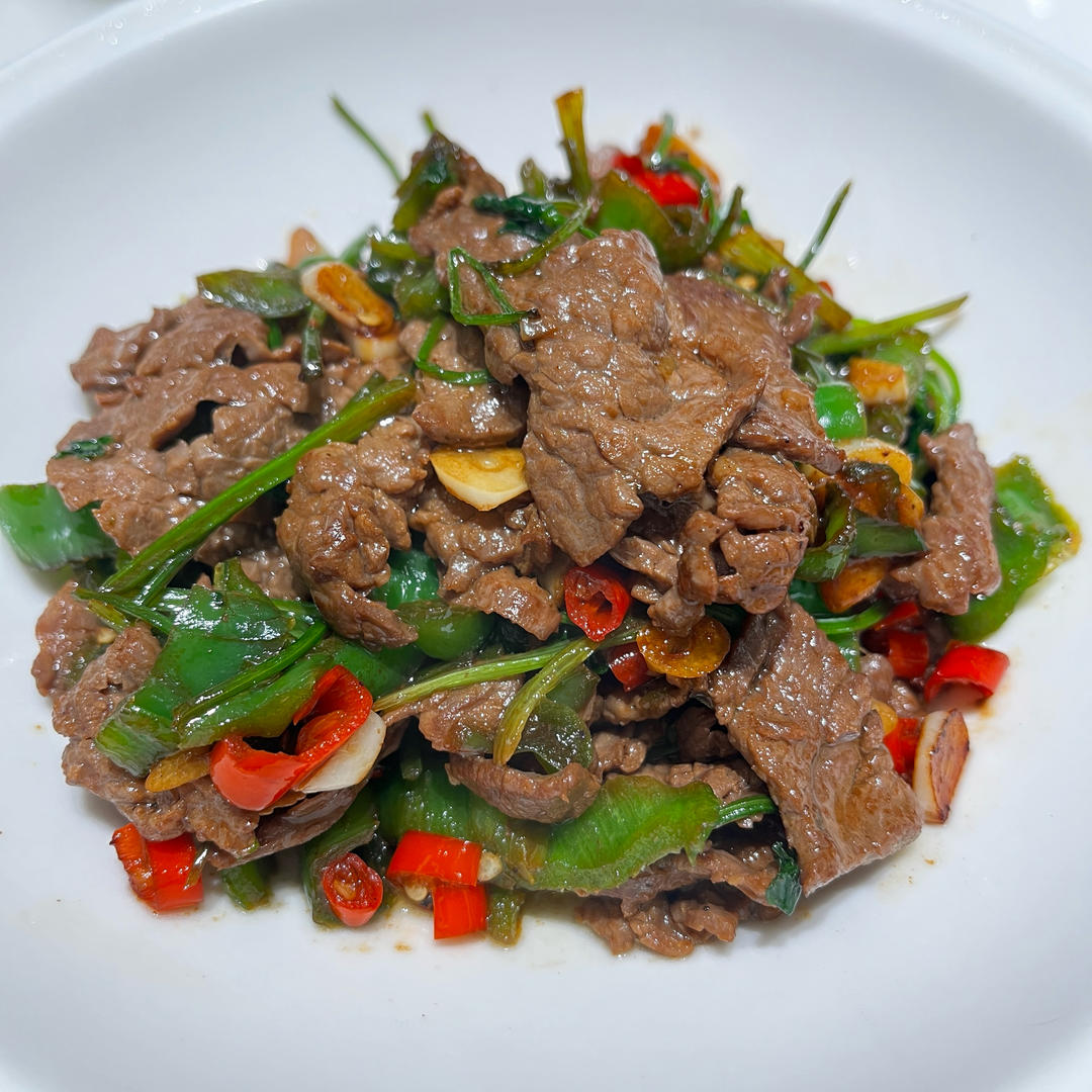 香菜辣炒牛肉