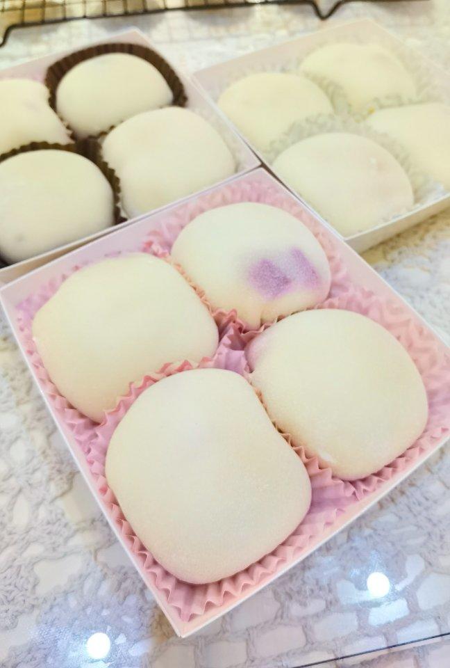 sali2008做的q皮冰淇淋奶油流心雪媚娘