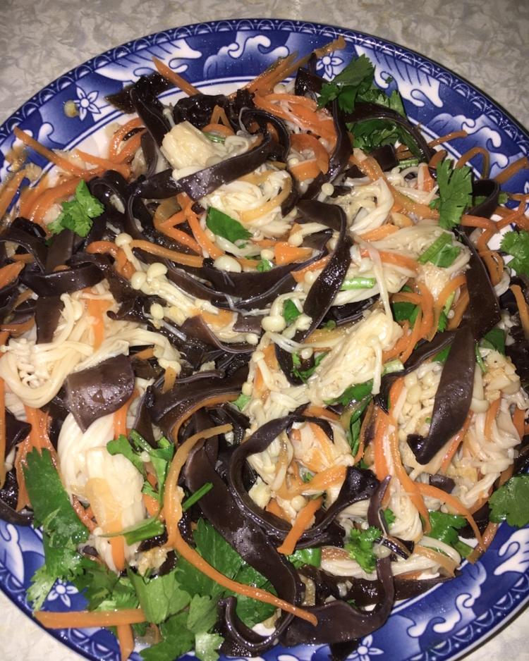 开胃快手菜——凉拌金针菇