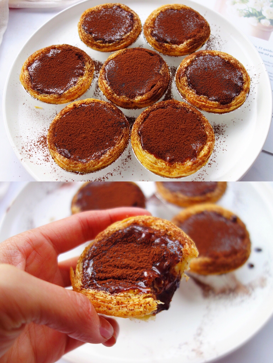 香浓丝滑❗️🔥一口爆浆的巧克力脏脏蛋挞❗️的做法