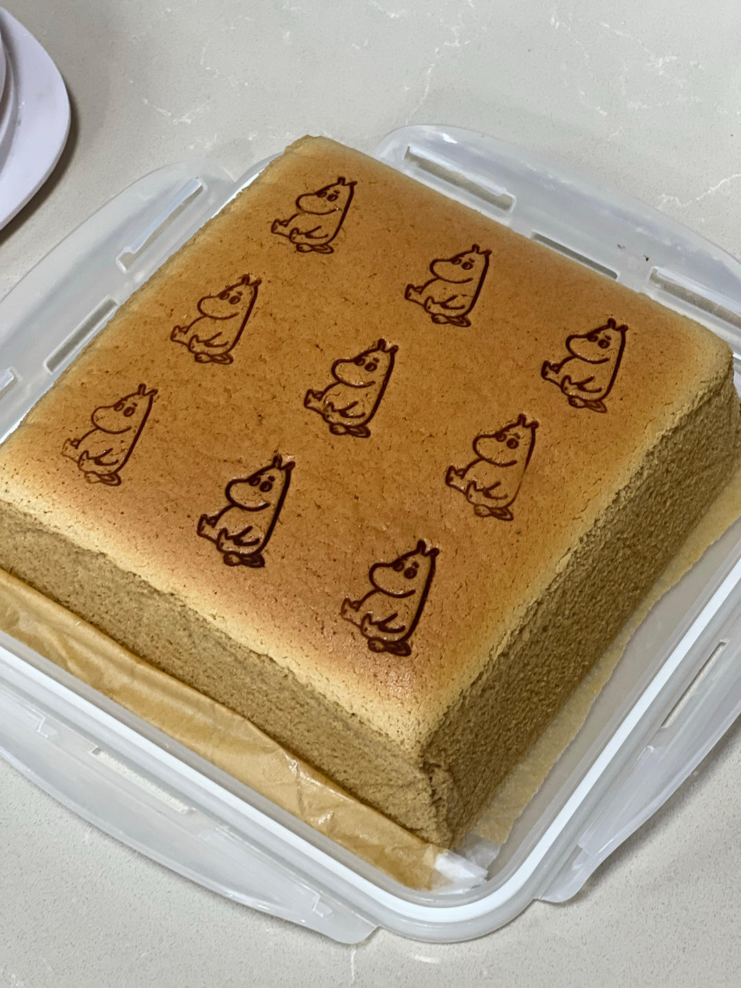 生椰拿铁奶酪古早蛋糕