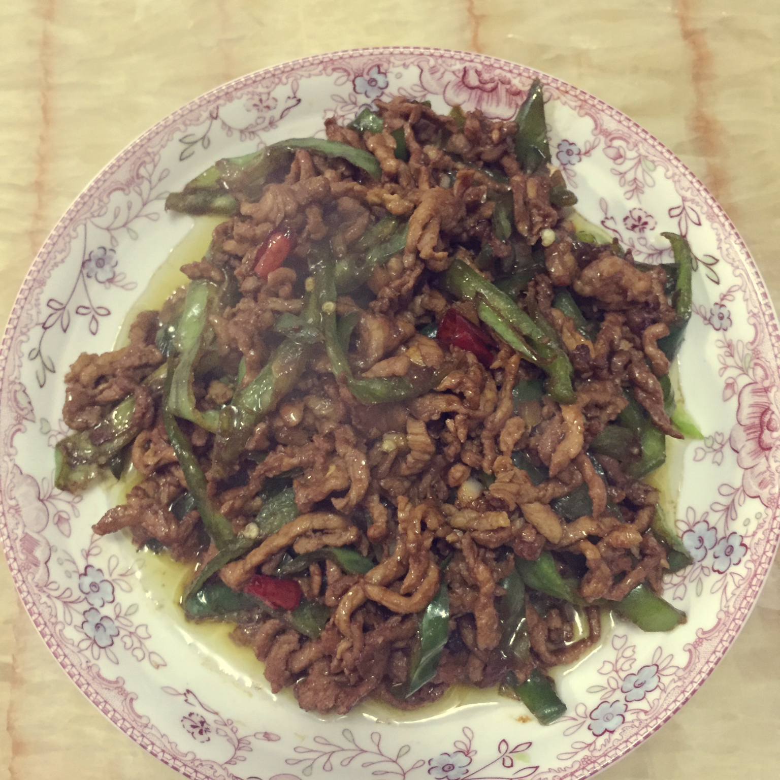 青椒肉丝