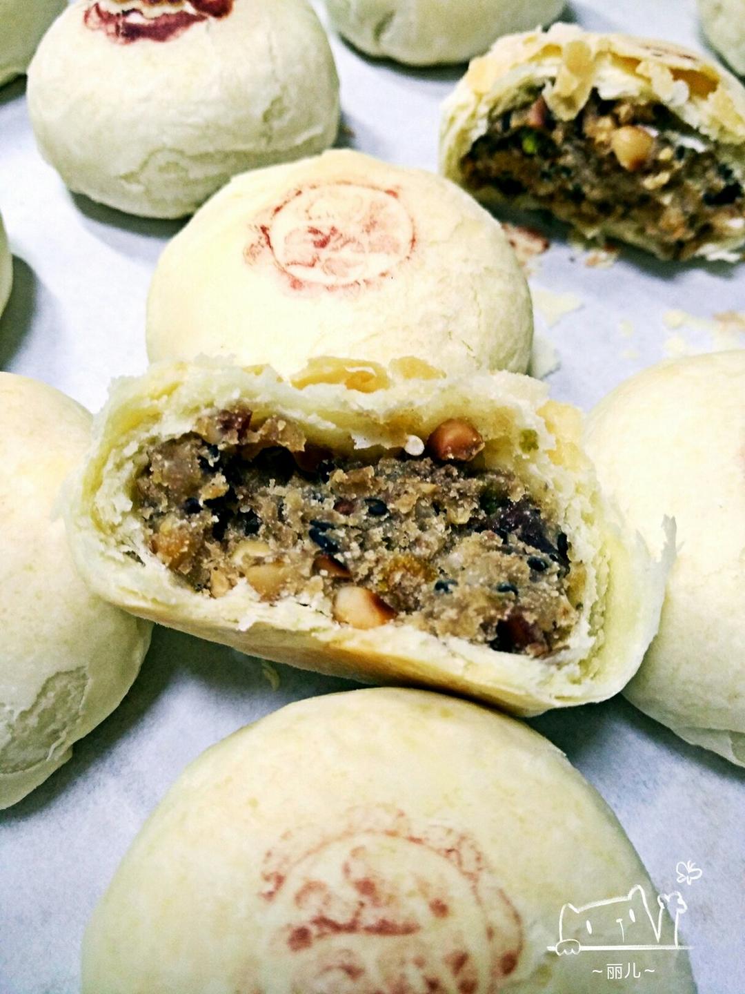 苏式五仁月饼--大包酥快手做出的层次分明