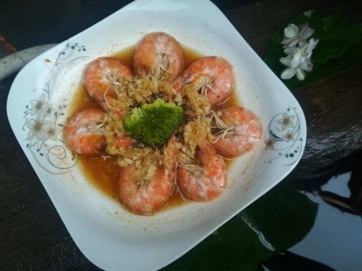 蒜泥蒸虾