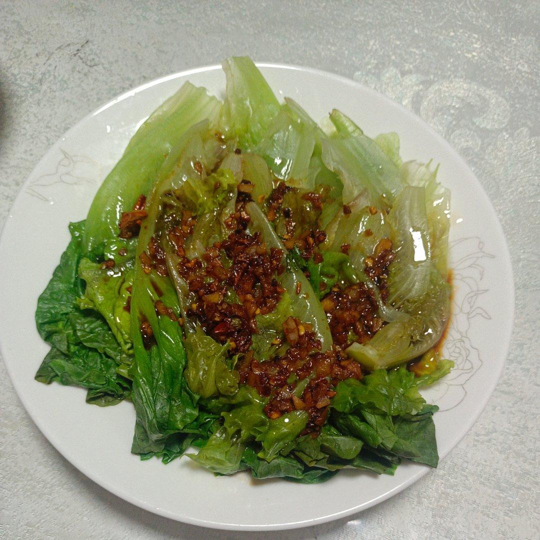 一点不输饭店的白灼罗马生菜