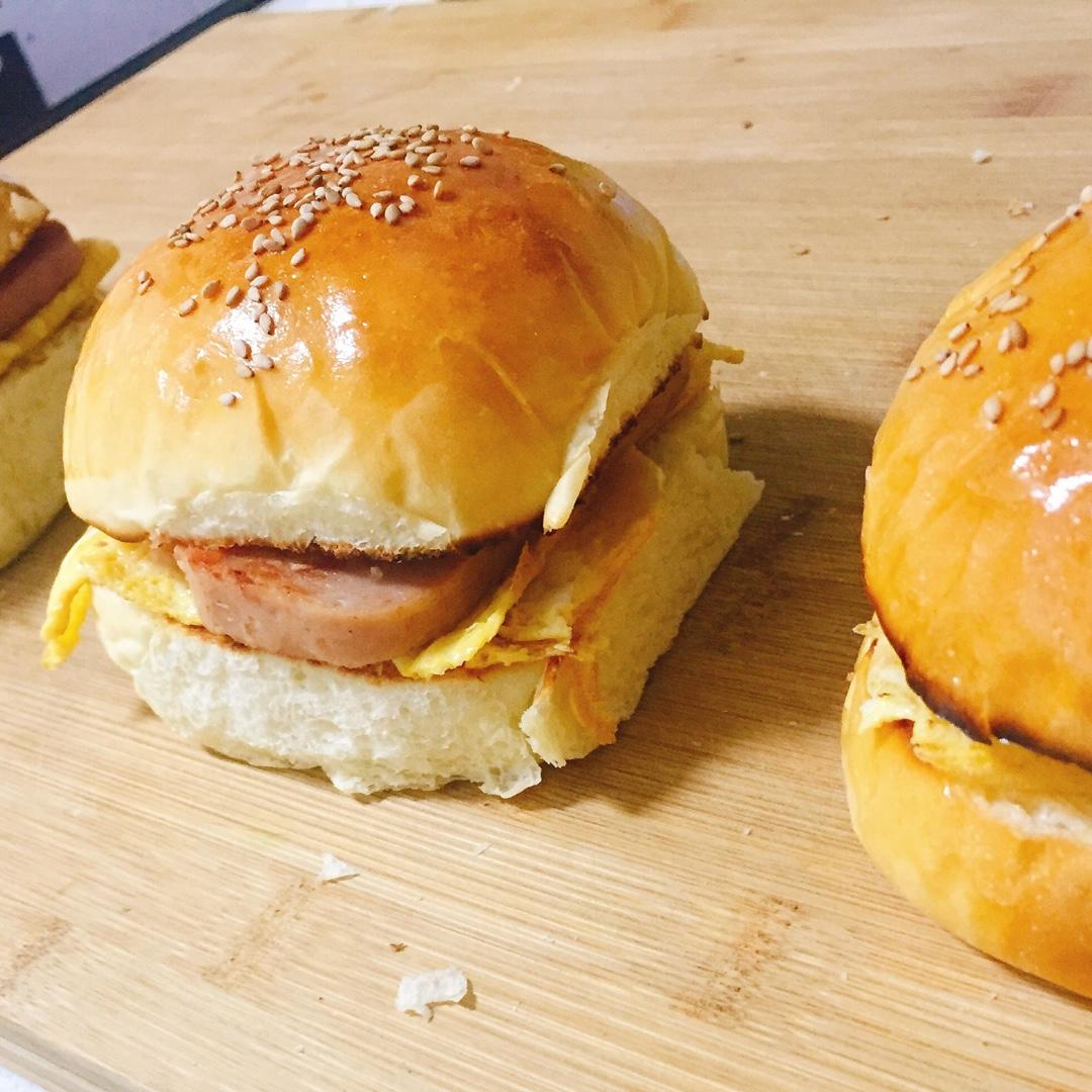 自制营养肉饼汉堡包