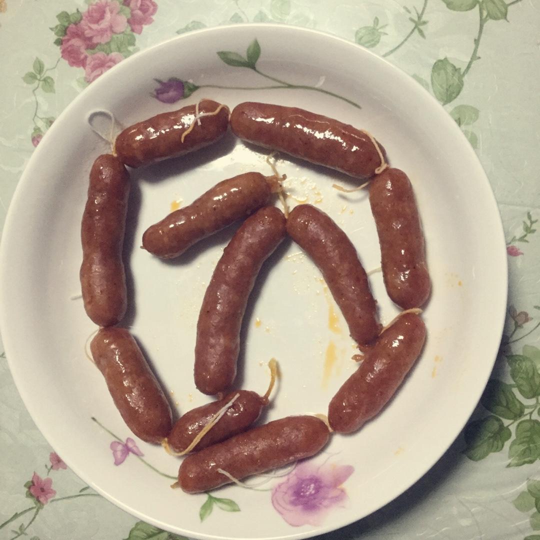 自制奥尔良风味手工小香肠