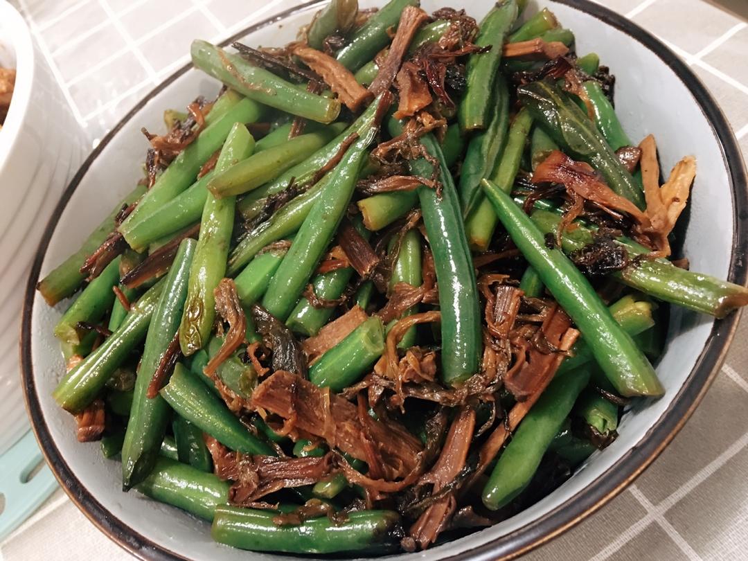 梅干菜炒四季豆