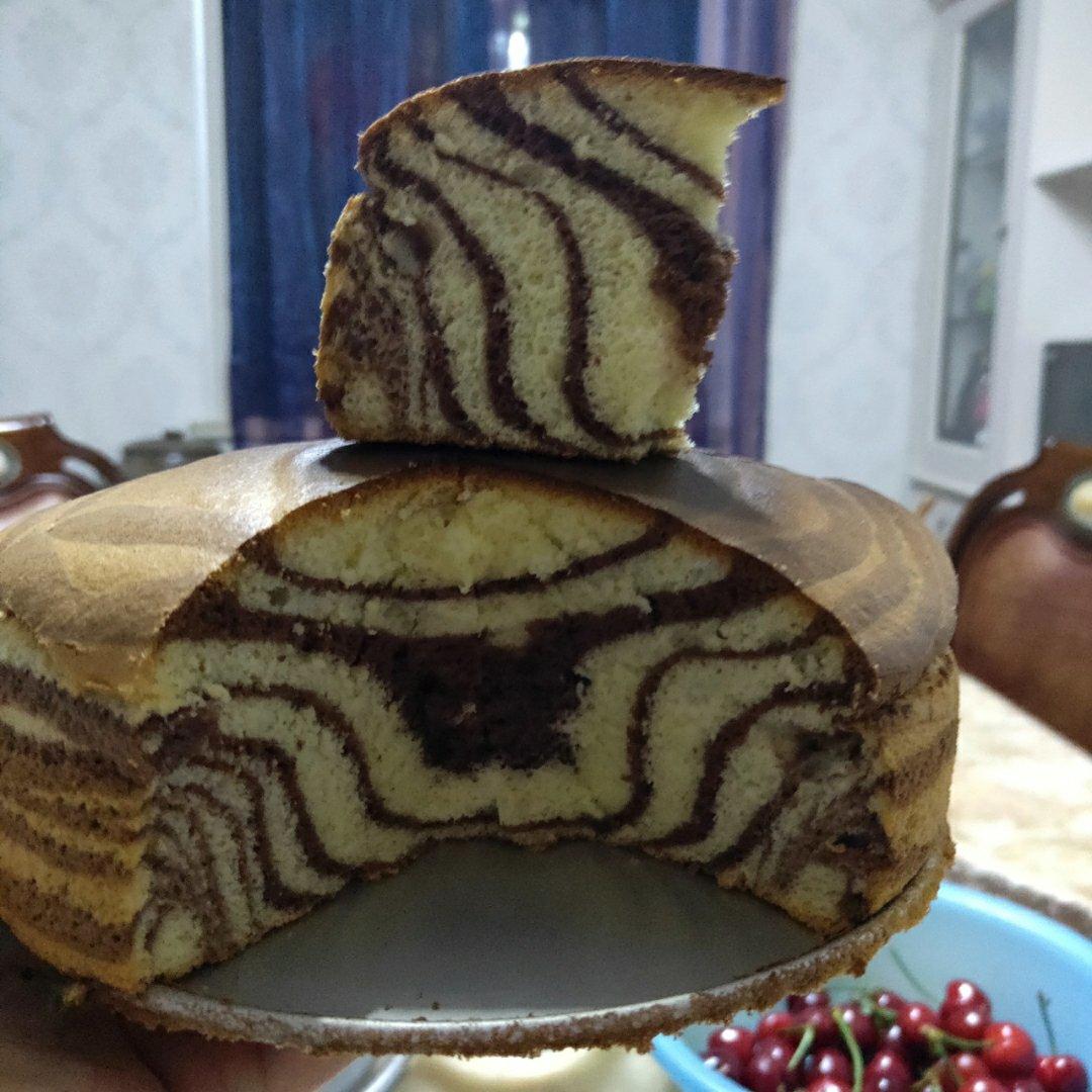 绿斑马戚风蛋糕