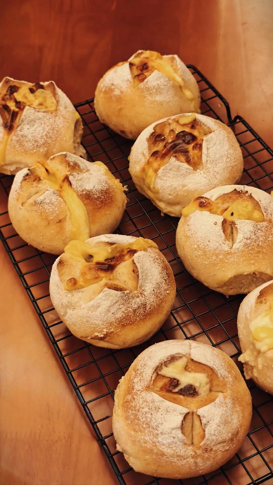 全麦无花果乳酪软欧包「复刻山姆爆款」