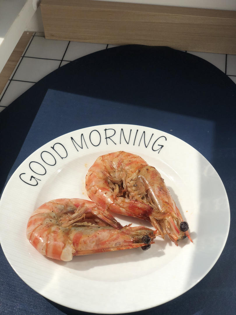 在家也能做出日料店的盐烤大虾~