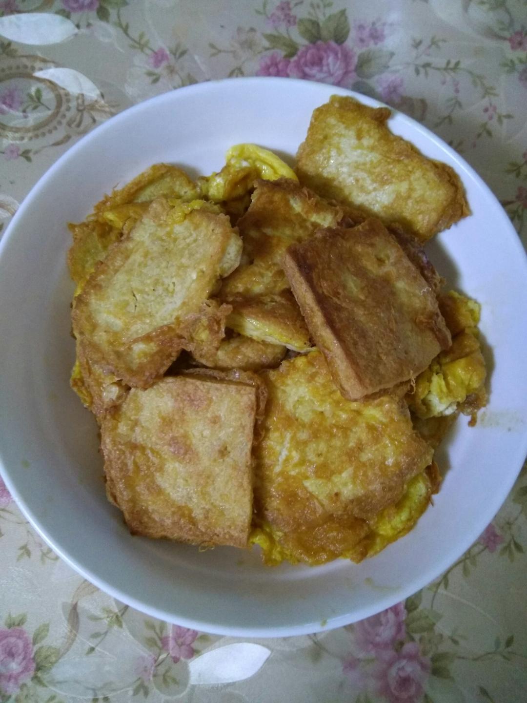 鸡蛋煎豆腐