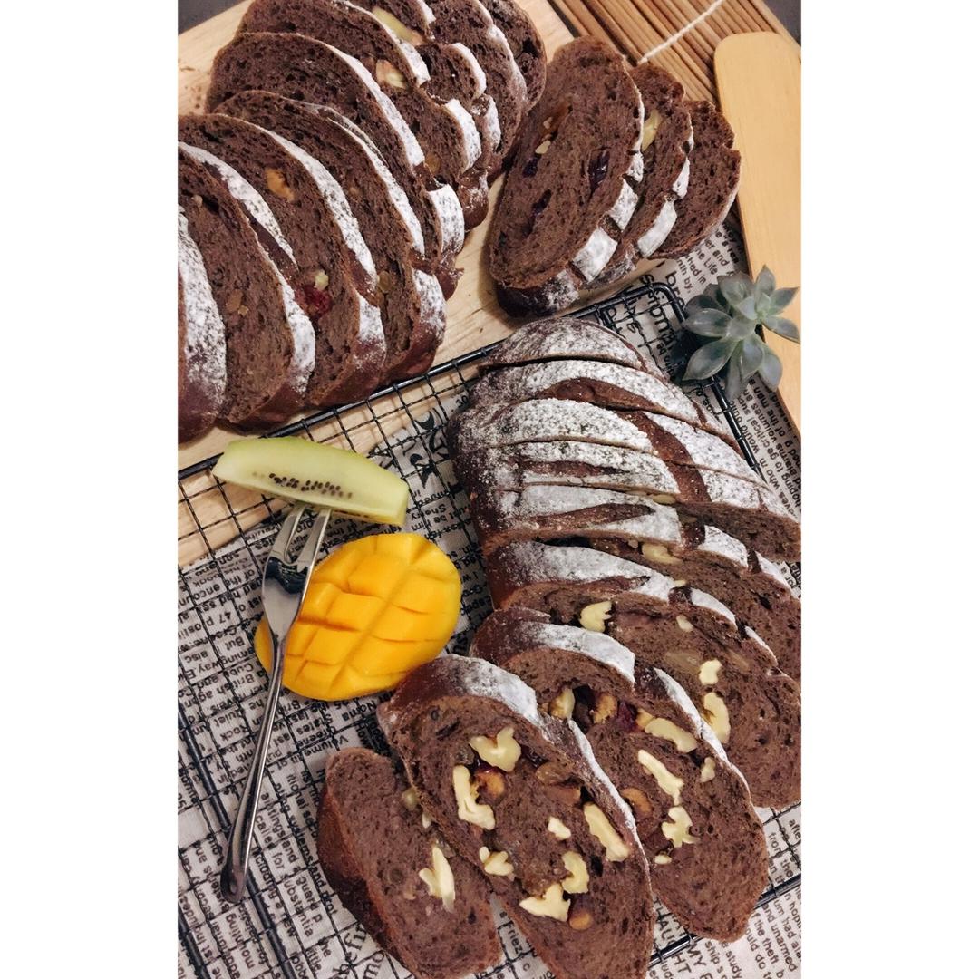 香蕉Nutella核桃蔓越莓软欧