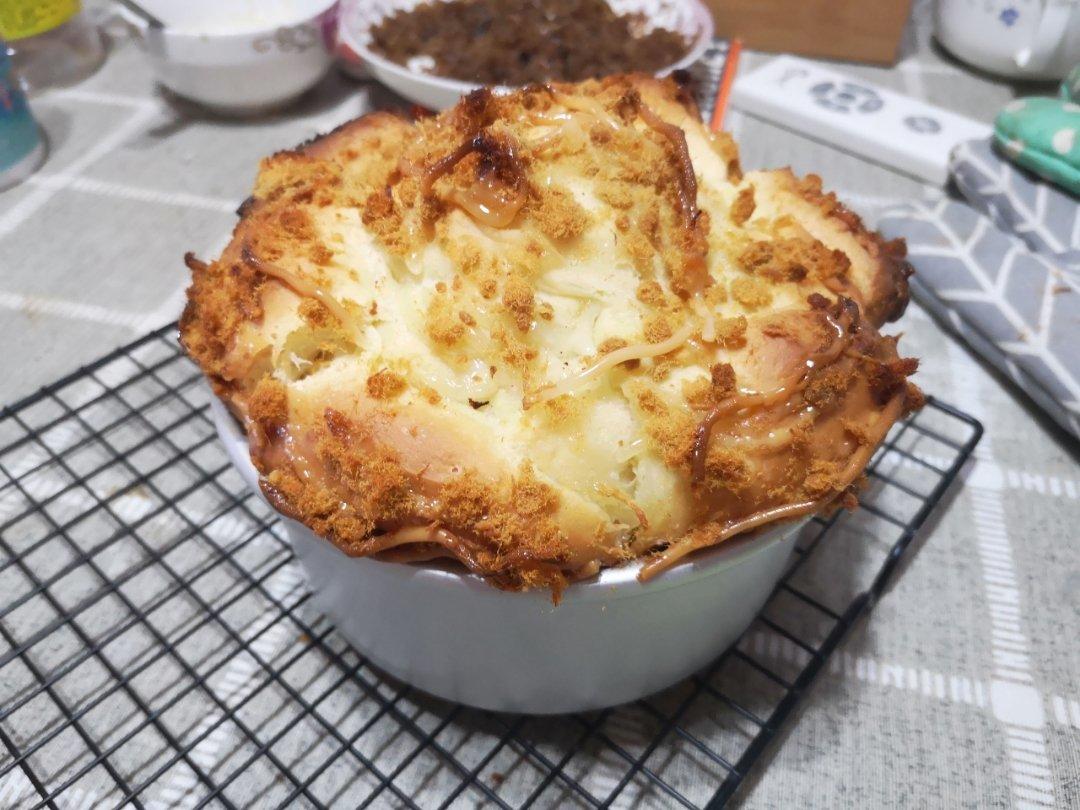 肉松手撕面包—超软会爆浆的面包哟