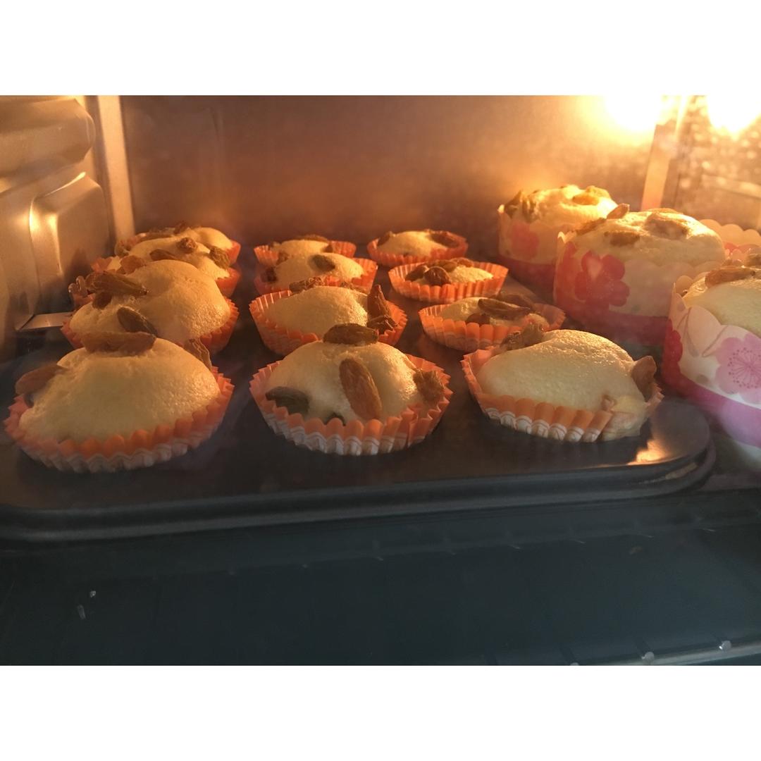 蔓越莓纸杯戚风小蛋糕