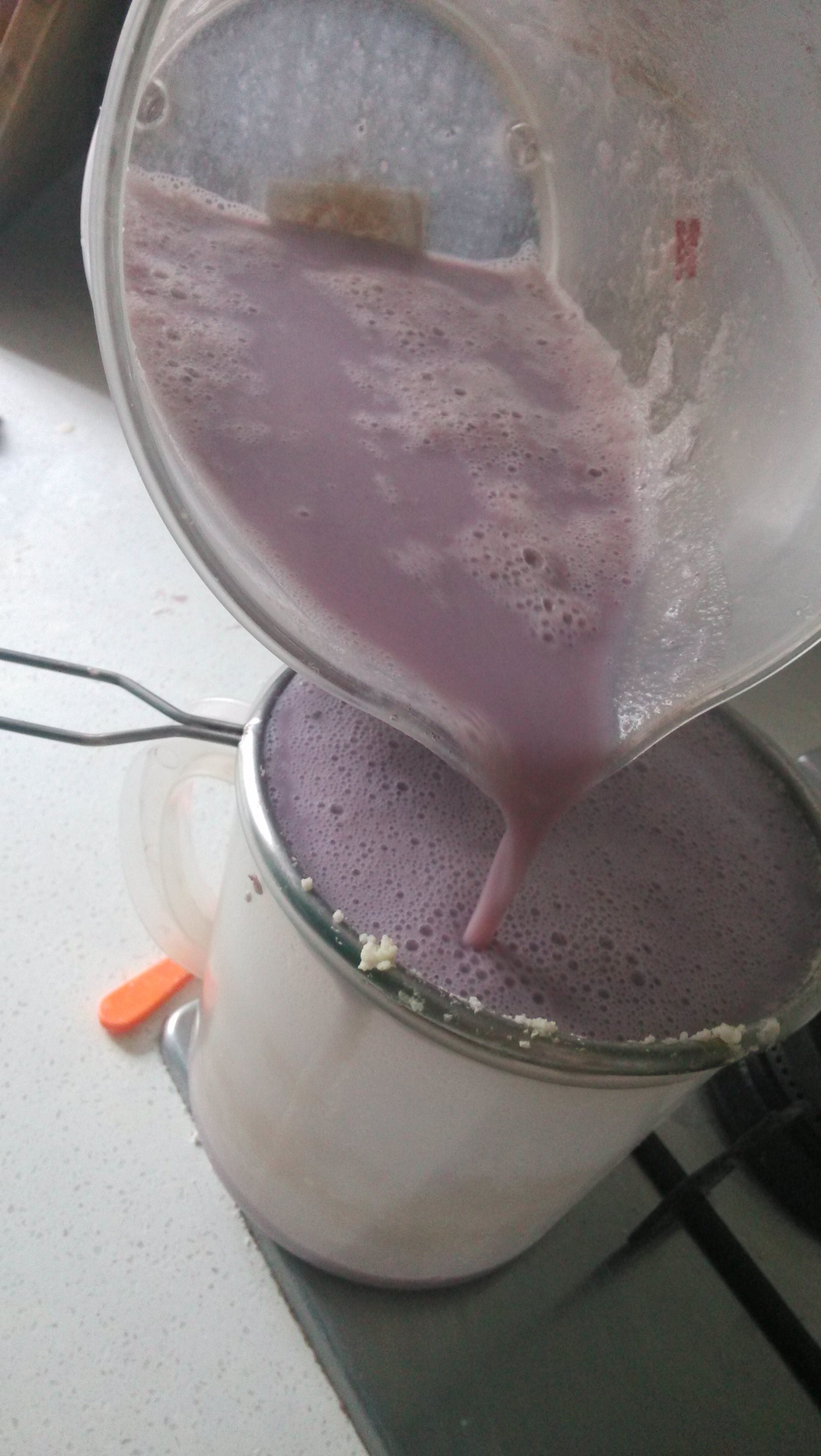 低卡紫薯豆浆/豆渣新吃法的做法 步骤4