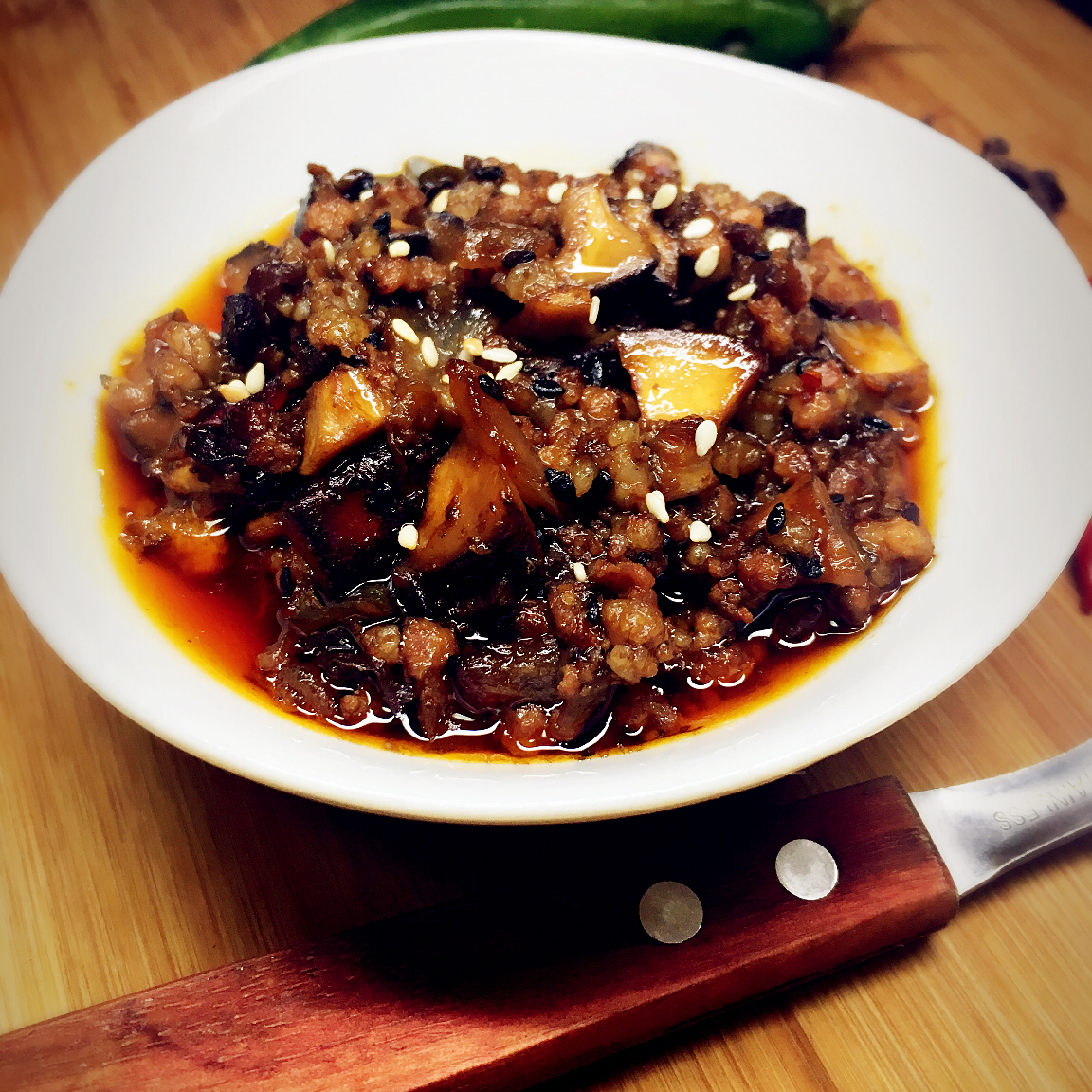 糖宝bb做的香菇肉酱