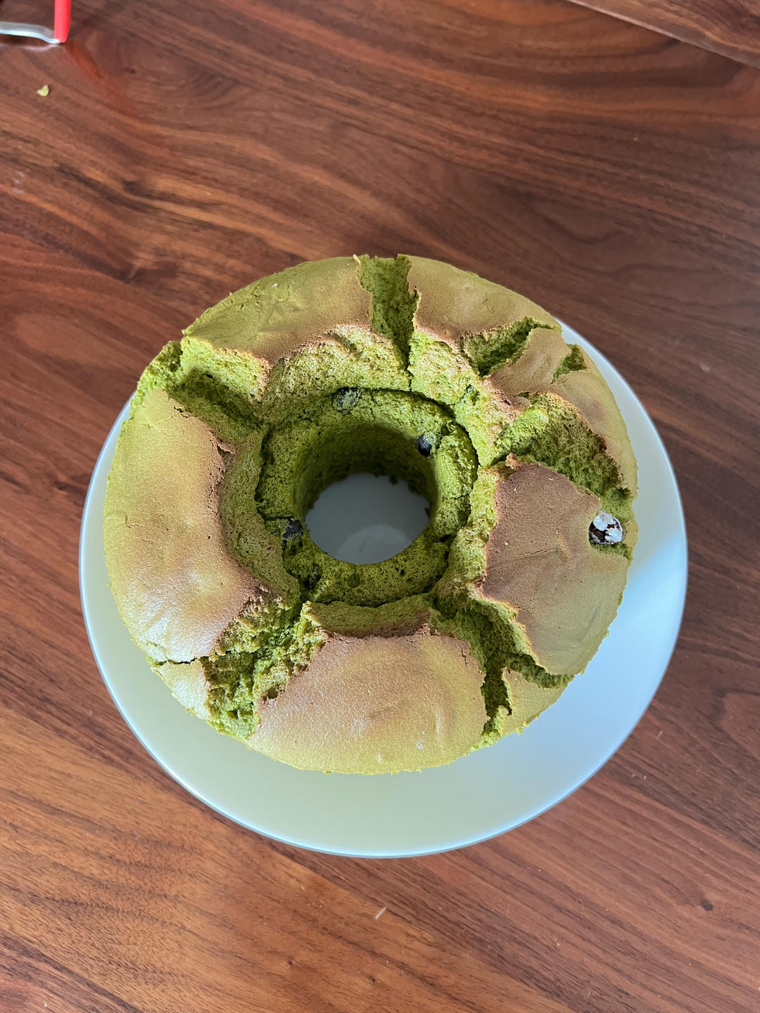 细腻绵软抹茶红豆戚风【附蜜红豆分布均匀小技巧】