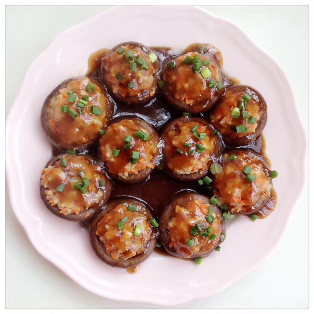 雪多冰做的香菇酿肉