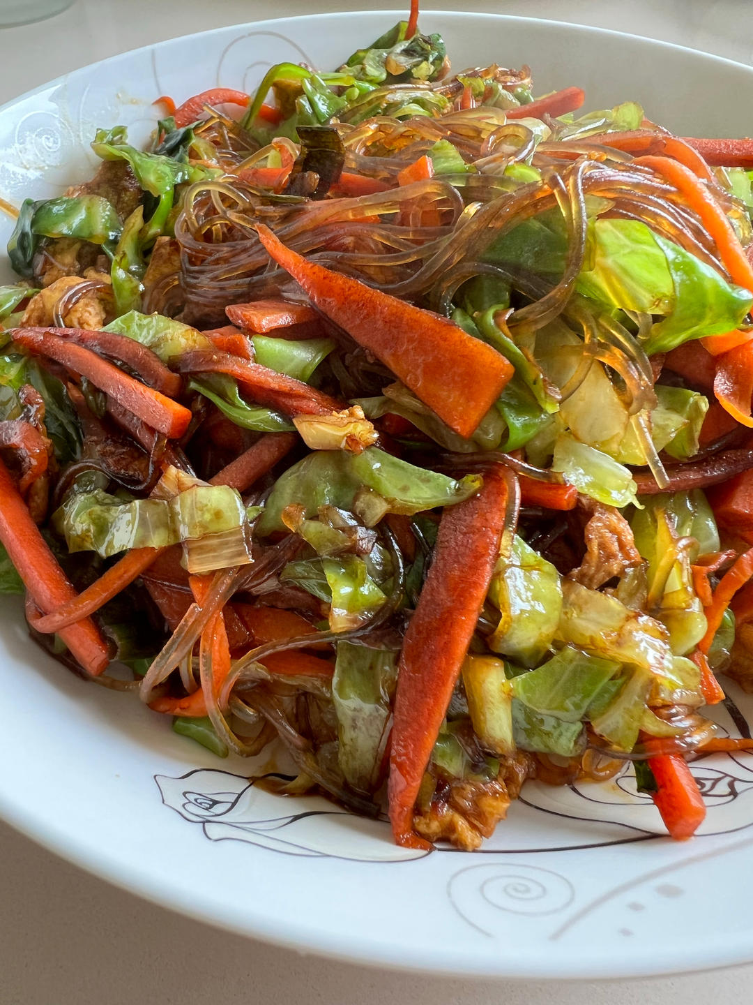 超下饭包菜炒粉丝