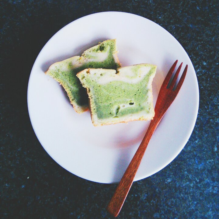 迷你抹茶大理石乳酪磅蛋糕
