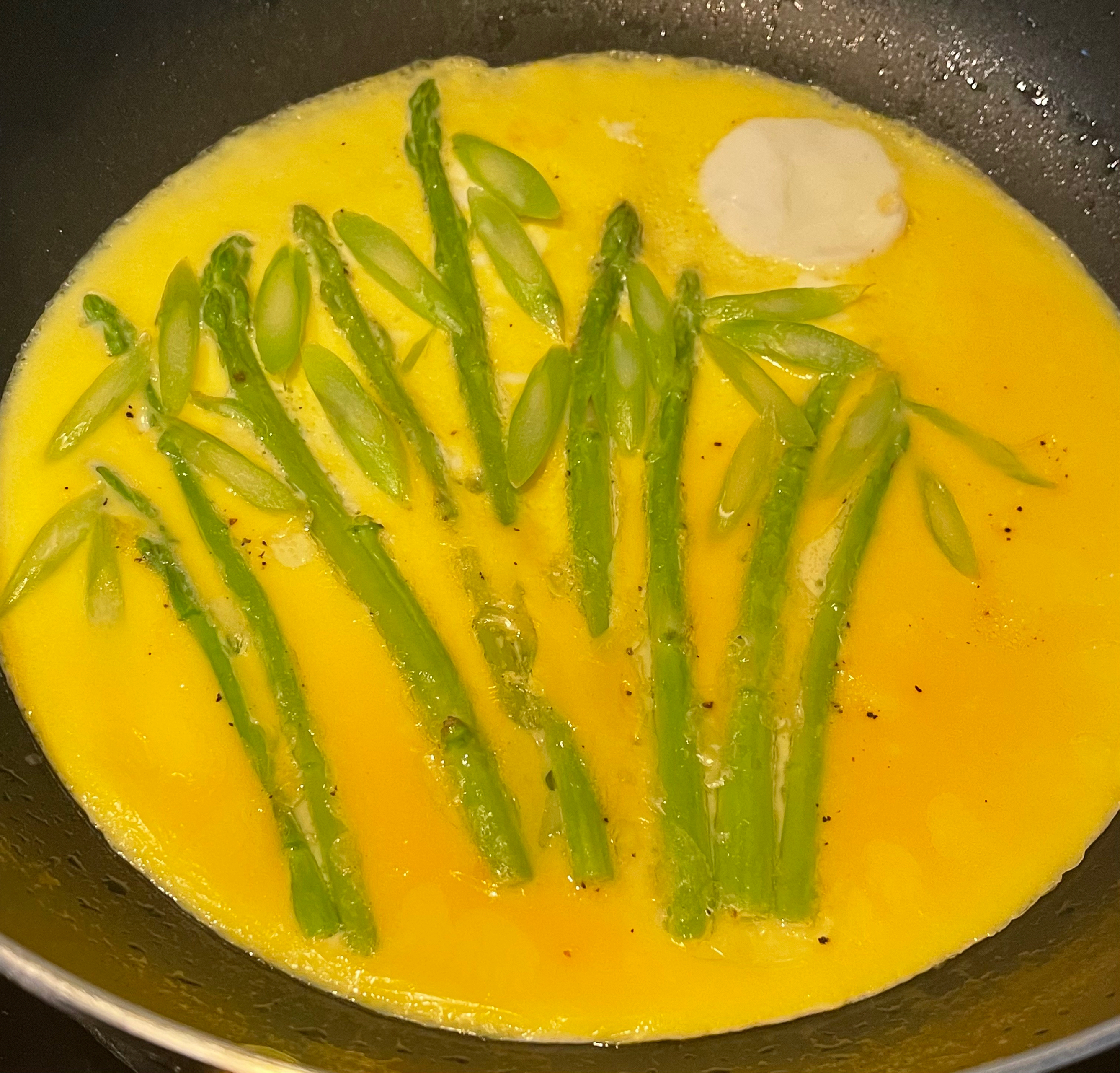 绿竹青青--芦笋煎鸡蛋