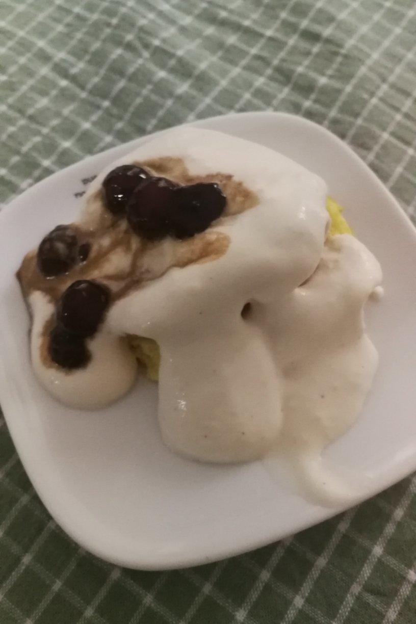 网红珍珠奶茶舒芙蕾松饼