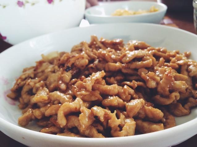 加饭酒炒肉肉丝【日常家庭菜】