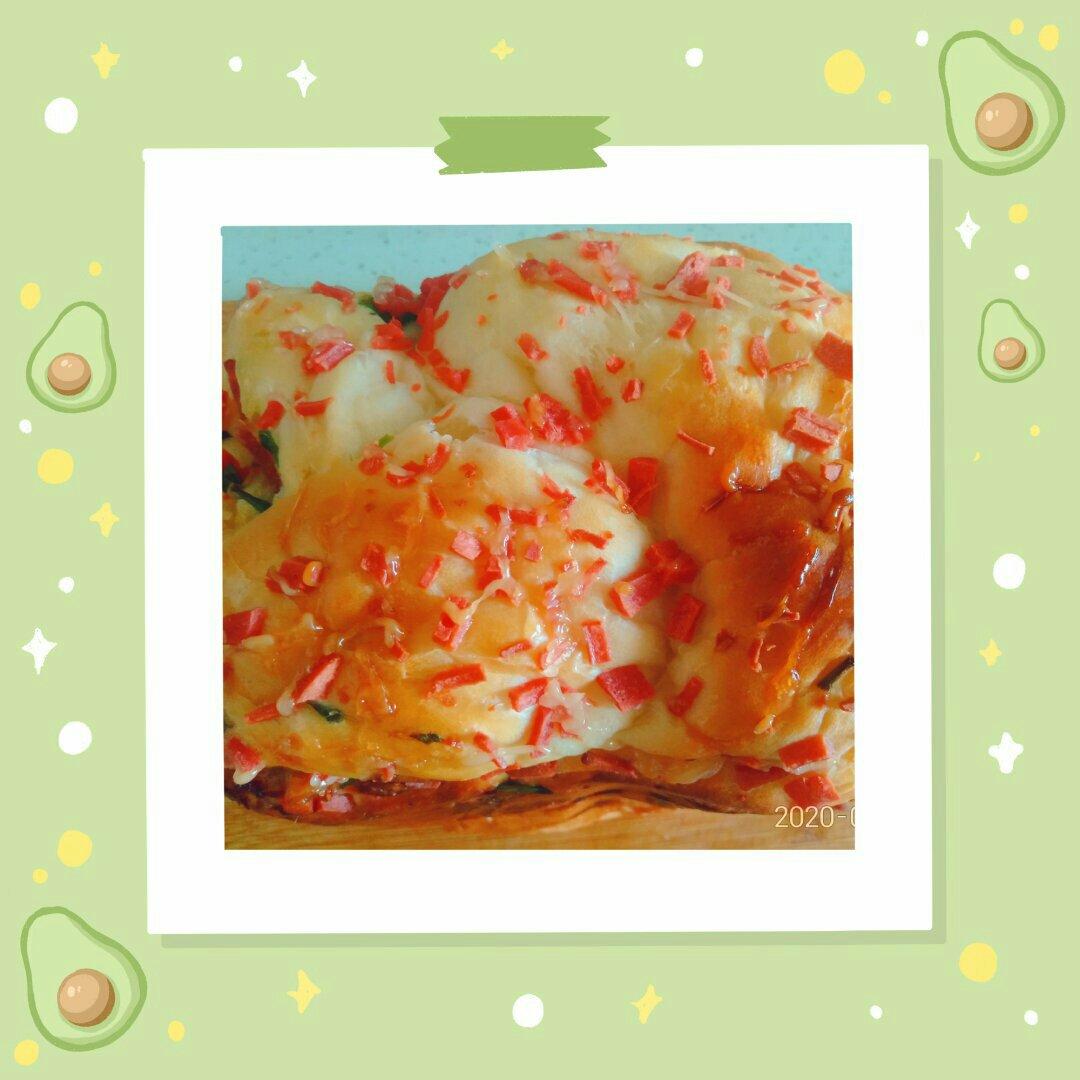 香葱肉松手撕吐司