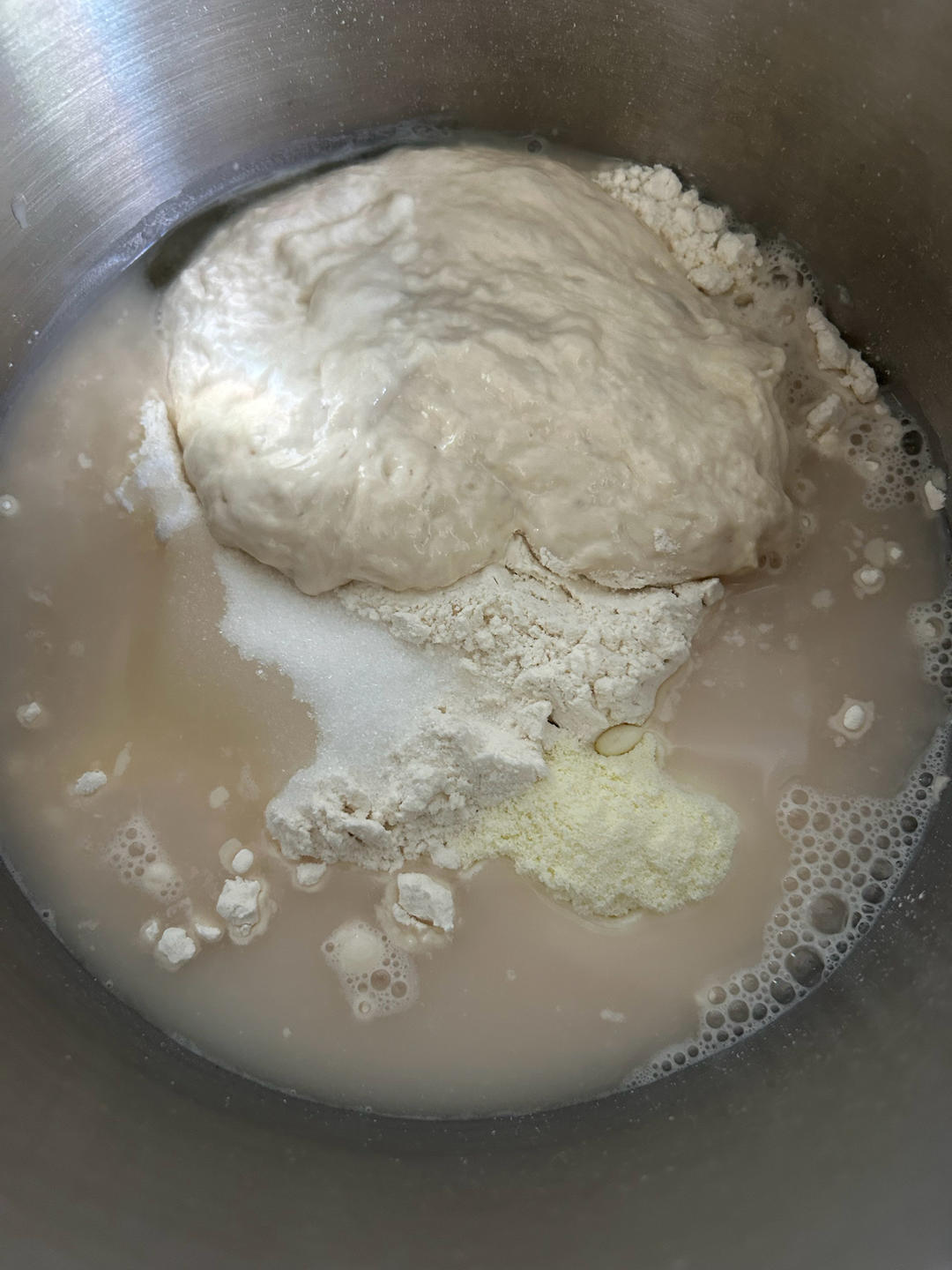 纯奶手撕吐司的做法 步骤1