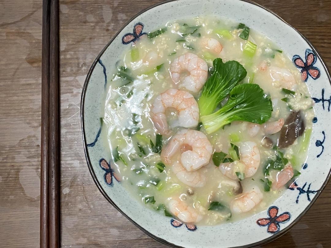蔬菜虾仁粥