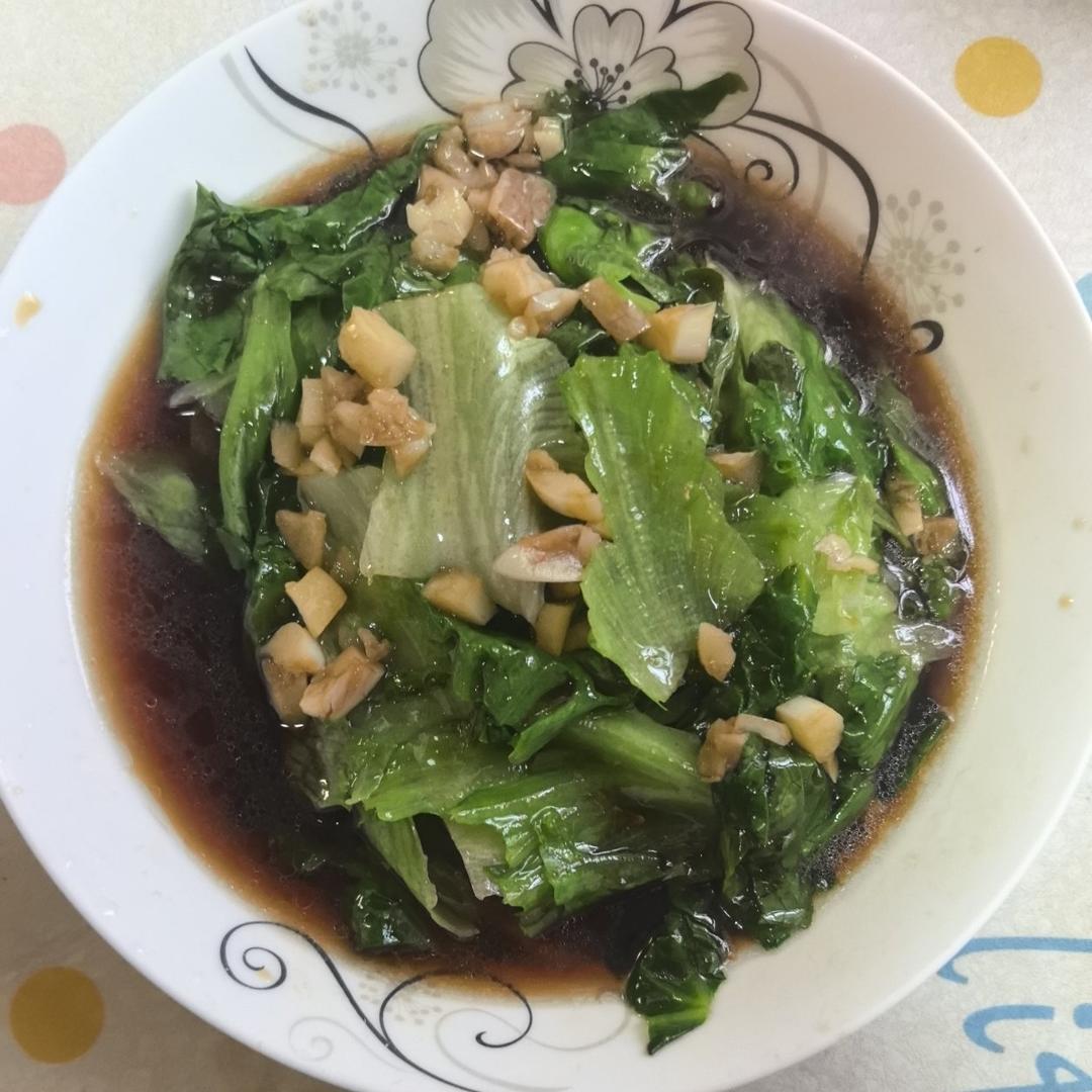 白灼生菜