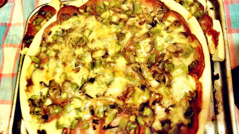 超好做——蘑菇熏肠披萨的做法