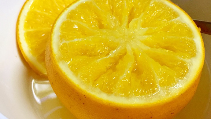 盐蒸橙子——止咳化痰的做法