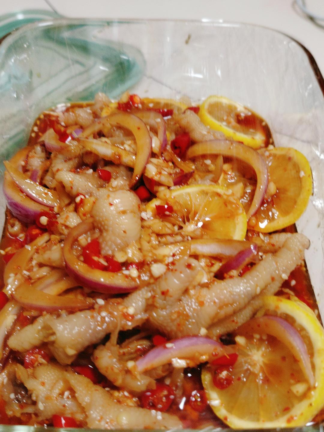 好吃到原地出摊｜柠檬酸辣无骨鸡爪