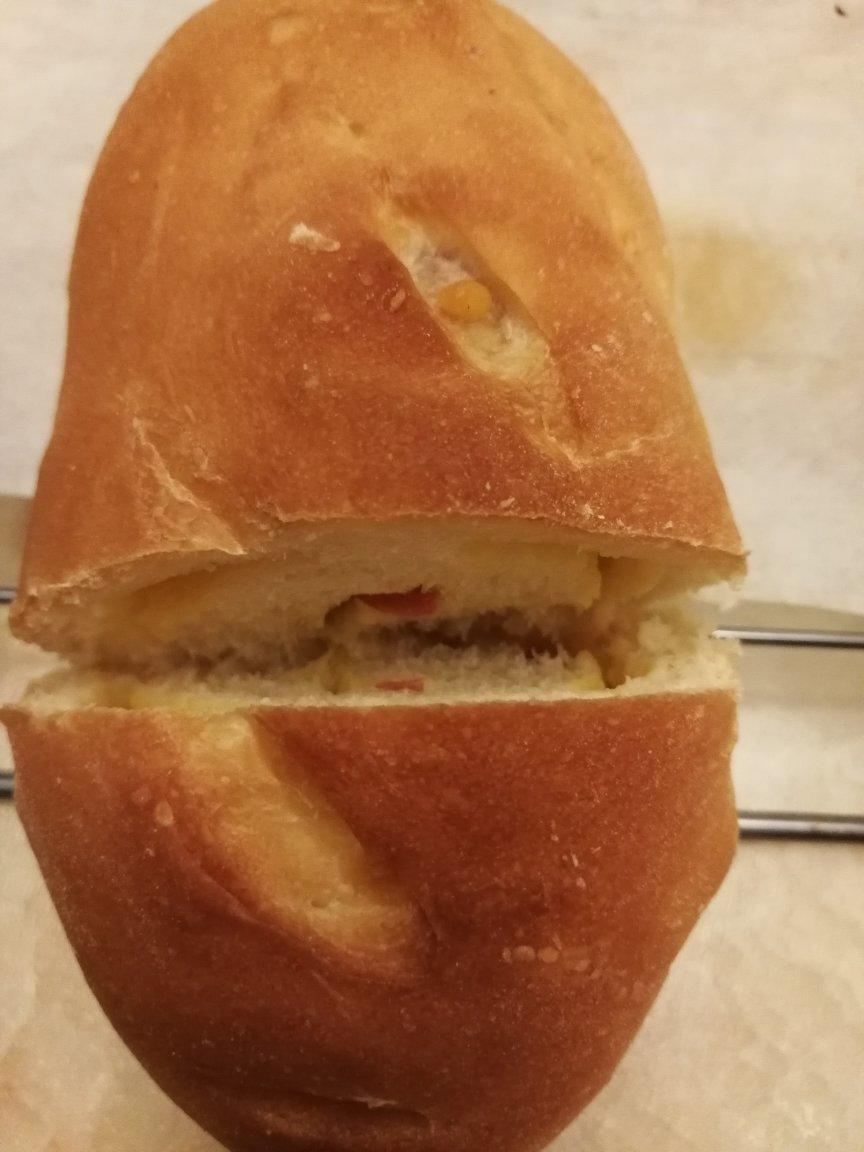 香肠（培根）芝士面包-老面版