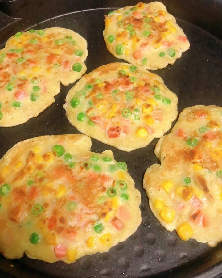 胡萝卜玉米小蛋饼