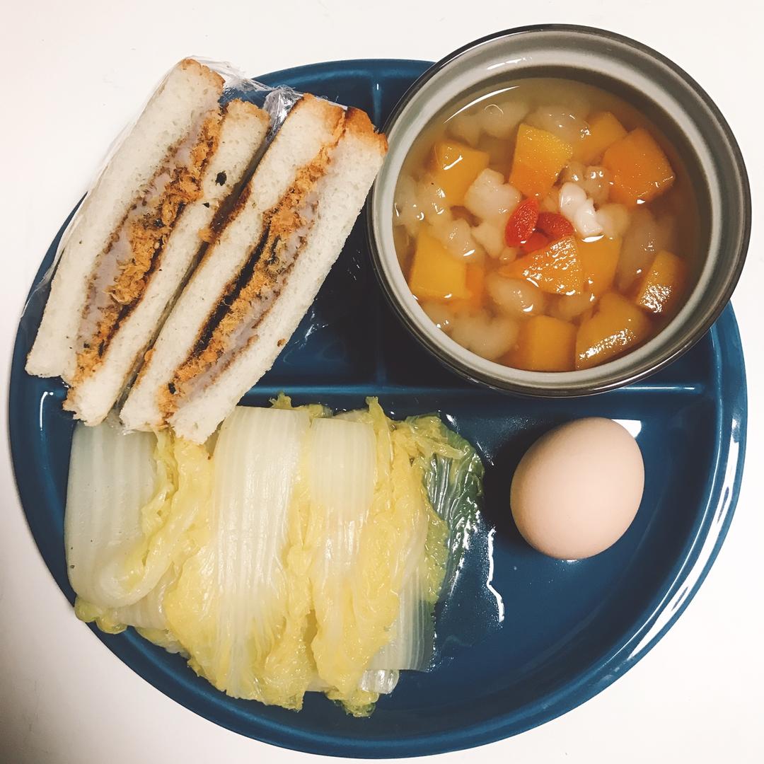 芋泥肉松吐司