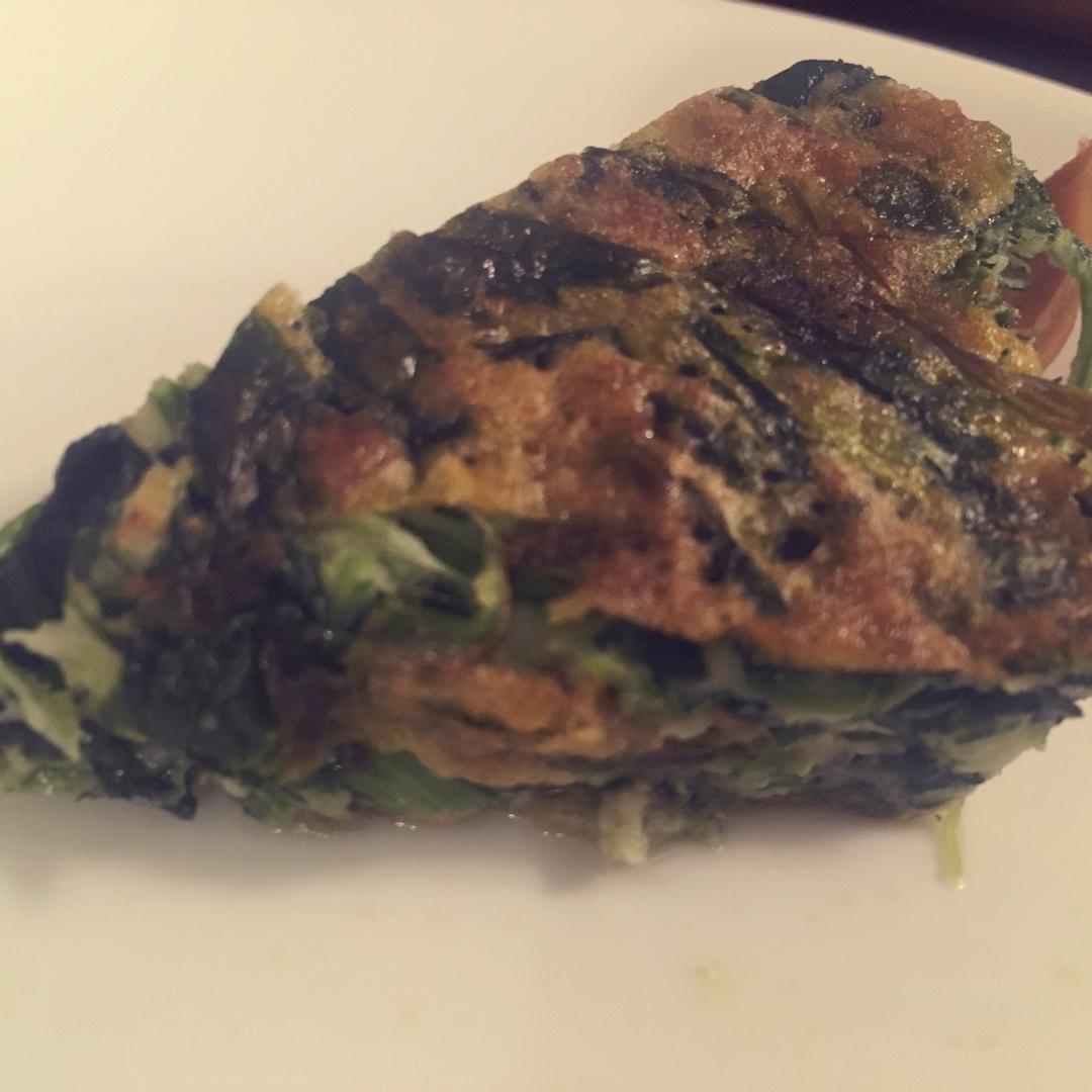 菠菜鸡蛋饼