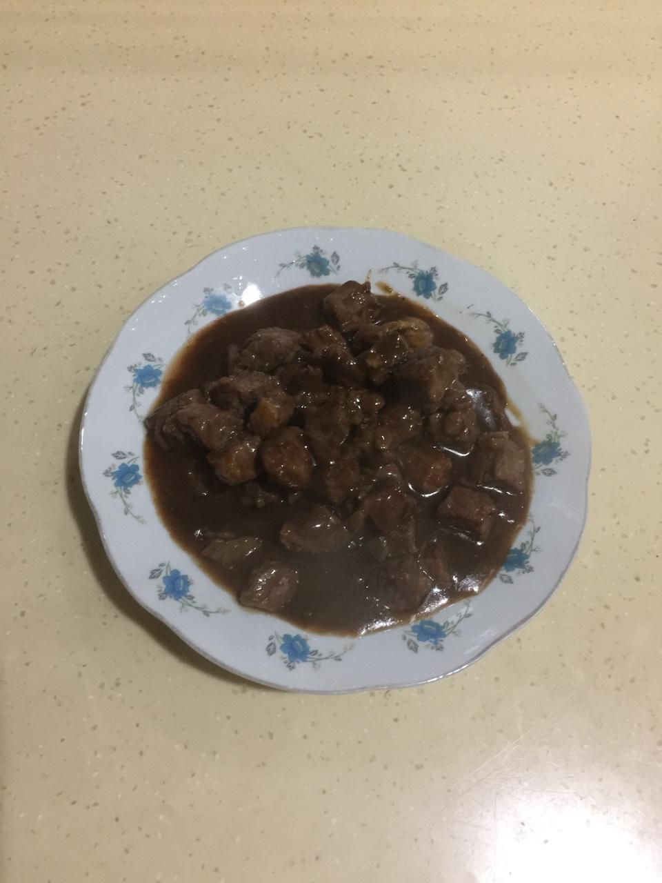 黑胡椒炒牛肉粒