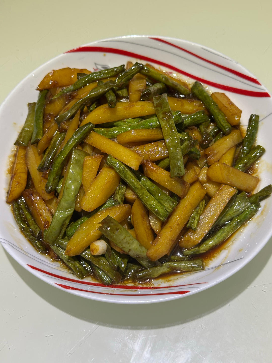 土豆条烧豆角|马克西姆不粘锅