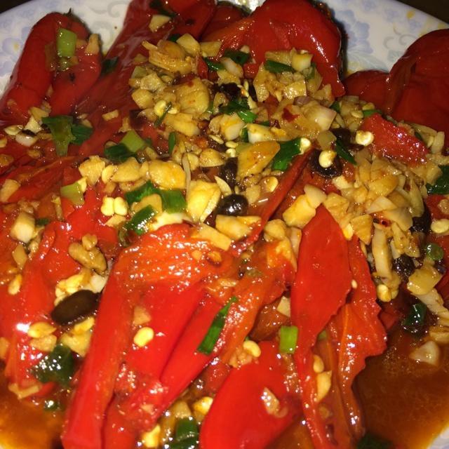 蒜蓉红辣椒的做法