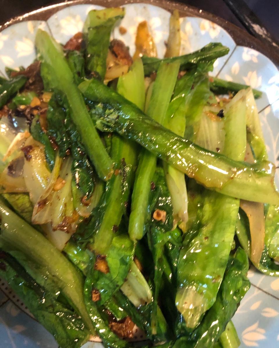 豆豉鲮鱼油麦菜