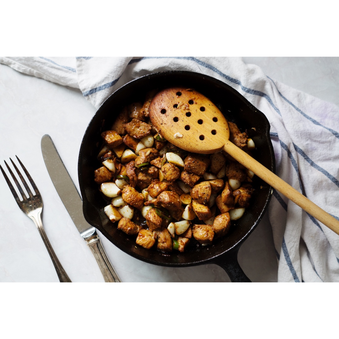 蒜香黑椒鸡丁（鸡胸肉也绝对软嫩多汁）