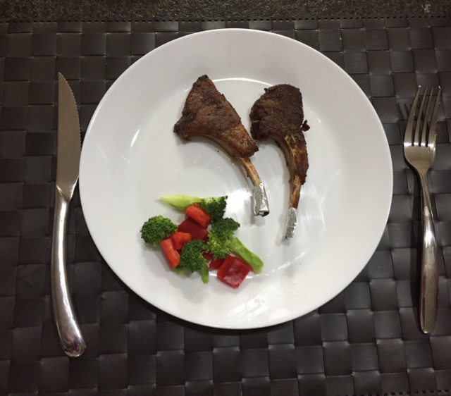 蒜香煎羊排