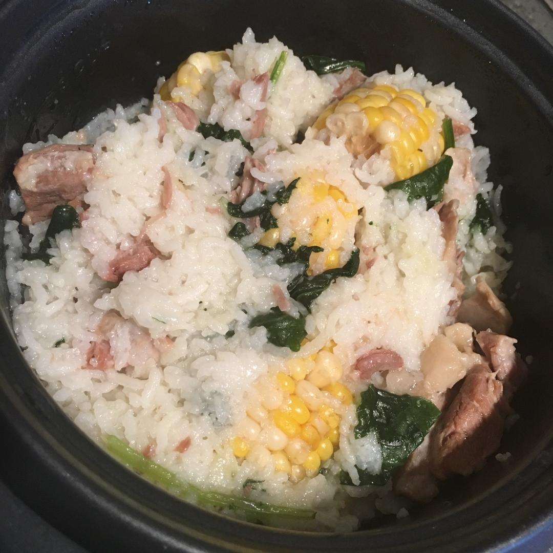 猪肉玉米焖饭（电饭煲简易版）